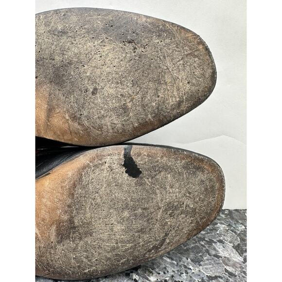 GUCCI L'AVEUGLE PAR AMOUR BLACK LEATHER WEB LOAFERS SHOES Men’s Size 7 - Picture 13 of 14